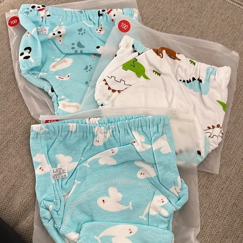 NEW Kids Animal Print Training Pants Underwear size 3-4 Years Old